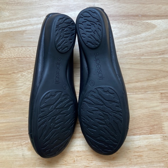 DIANA FERRARI SUPERSOFT 'Embark' Black Leather Ballet Flats Flat Shoes Size 8 C - Picture 6 of 11